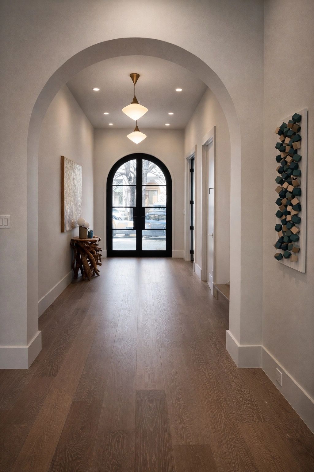 Arched entry hallway — Select Custom Home