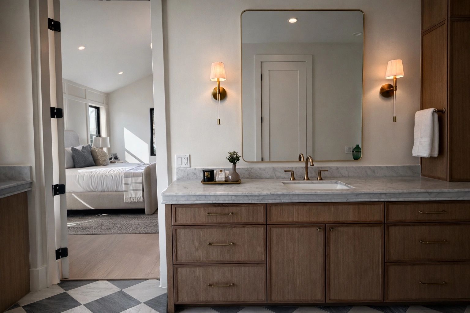 Primary bathroom vanity — Select Custom Home